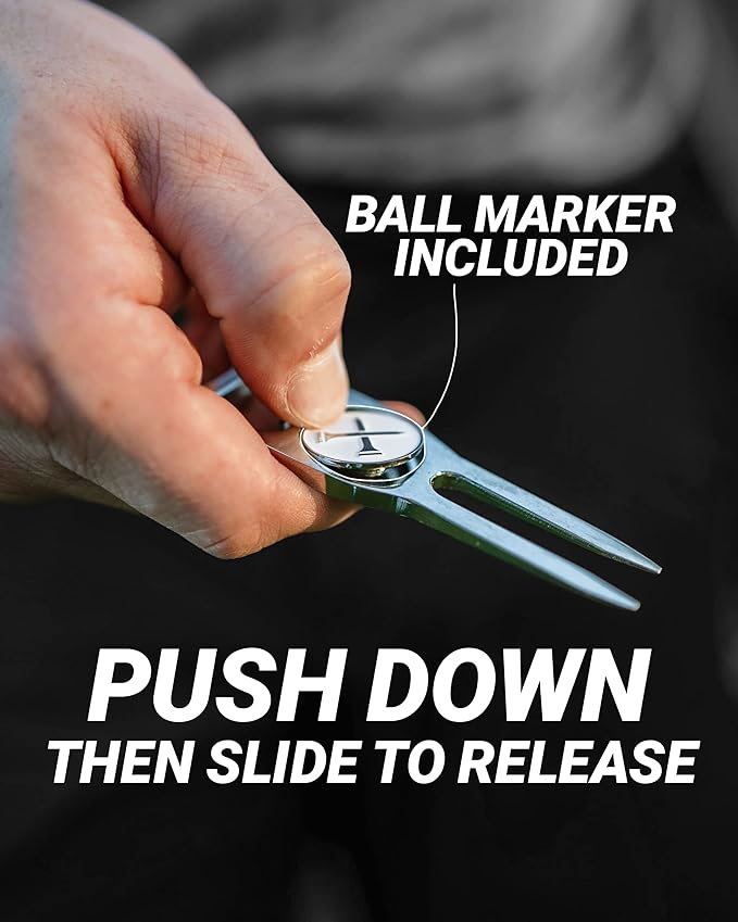 ARTINIX Golf divot repair tools Golf 6-in-1 Premium Divot Tool &, Ball Marker 